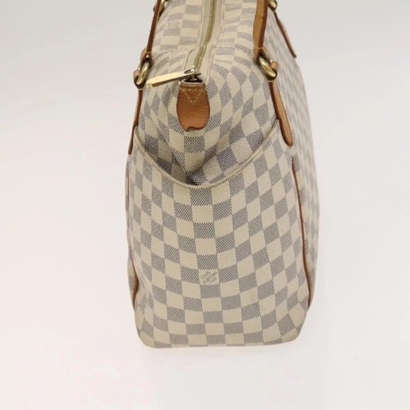 LOUIS VUITTON Damier Azur Totally MM Tote Bag N51262 LV Auth 126221 - Picture 4 of 16